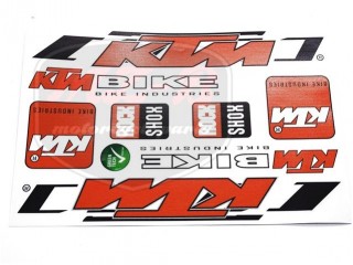 KTM UNIVERSAL DECAL SET KTM /ORANGE/ SMALL