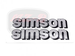 SIMSON 51 DECAL PAIR F. FUEL TANK SILVER