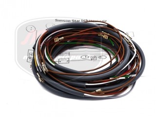 SIMSON STAR WIRING HARNESS /WITH WIRING DIAGRAM/ /WINKER/ GRAY