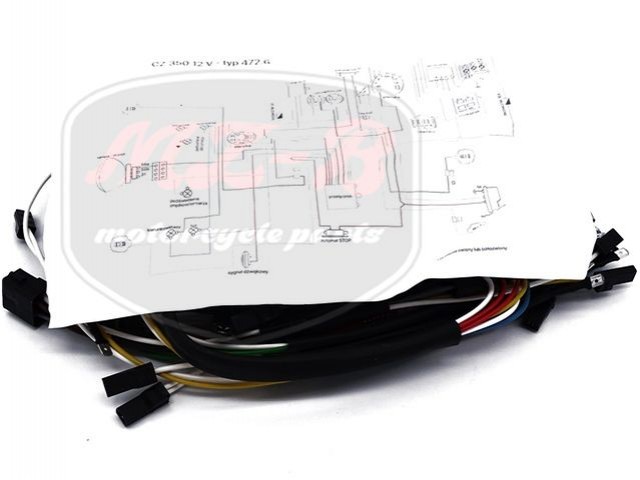 CZ 350 WIRING HARNESS /472.6/ 12 V CZ 350 WIRING HARNESS /472.6/ 12 V