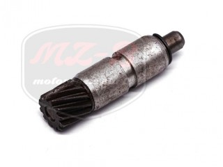 JAWA 350  6V SPEEDOMETER DRIVE AXLE Z12 COMPLETE METALL