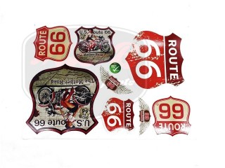 EGYÉB UNIVERSAL DECAL SET ROUTE 66