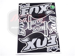 EGYÉB UNIVERSAL STICKER SET FOX /BLACK/ RACING SHOX