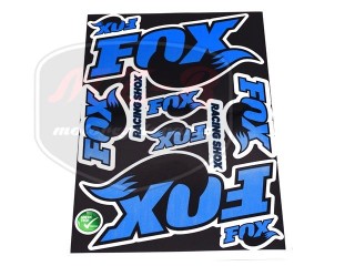 EGYÉB UNIVERSAL STICKER SET FOX /BLUE/ RACING SHOX