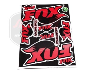 EGYÉB UNIVERSAL STICKER SET FOX /RED/ RACING SHOX